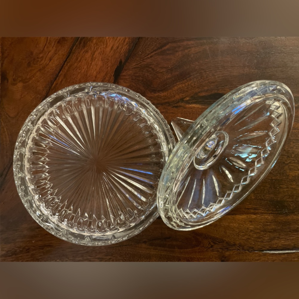 ✨Beautiful Indiana Glass Candy Dish.Princess Diamond Point. Princess Pattern. - Picture 7 of 9